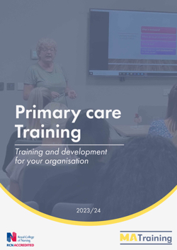 MA Training Primary Care Training Brochure